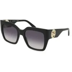 Marchon Germany GmbH Longchamp LO734S Unisex-Sonnenbrille Vollrand Quadratisch Kunststoff-Gestell, Schwarz