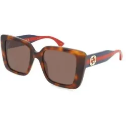Kering Eyewear Spa Gucci GG1861S Unisex-Sonnenbrille Vollrand Quadratisch Acetat-Gestell, Havanna