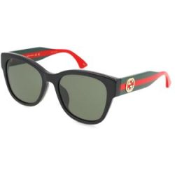 Kering Eyewear Spa Gucci GG1866SK Unisex-Sonnenbrille Vollrand Butterfly Acetat-Gestell, Schwarz