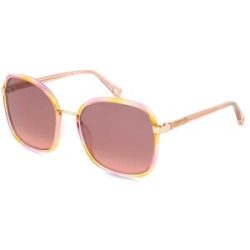 Kering Eyewear Spa Chloé CH0031S Damen-Sonnenbrille Vollrand Eckig Kunststoff-Gestell, Havanna