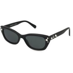 Luxottica Fashion Brillen Vertriebs GmbH Swarovski 0SK6019 Damen-Sonnenbrille Vollrand Quadratisch Acetat-Gestell, Schwarz