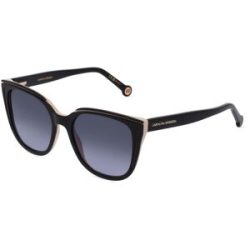 Safilo GmbH Carolina Herrera 0144/S Damen-Sonnenbrille Vollrand Butterfly Acetat-Gestell, Schwarz