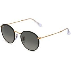 Luxottica Fashion Brillen Vertriebs GmbH Ray-Ban RB 3447JM ROUND FULL COLOR Herren-Sonnenbrille Vollrand Panto Metall-Gestell, Schwarz