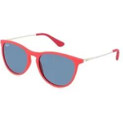 Luxottica Fashion Brillen Vertriebs GmbH Ray-Ban Junior RJ9060S Kinder-Sonnenbrille Vollrand Panto Kunststoff-Gestell, Rot