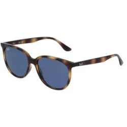 Luxottica Fashion Brillen Vertriebs GmbH Ray-Ban RB4378 Damen-Sonnenbrille Vollrand Quadratisch Kunststoff-Gestell, Havanna