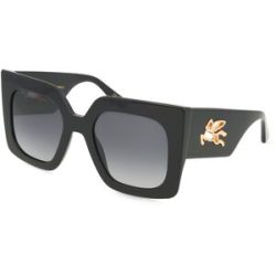 Safilo GmbH Etro 0075/S Damen-Sonnenbrille Vollrand Quadratisch Acetat-Gestell, Schwarz