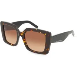Marchon Germany GmbH Karl Lagerfeld KL6203S Damen-Sonnenbrille Vollrand Eckig Acetat-Gestell, Havanna