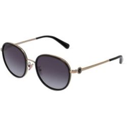 Luxottica Fashion Brillen Vertriebs GmbH Coach HC7129 Damen-Sonnenbrille Vollrand Rund Metall-Gestell, Schwarz