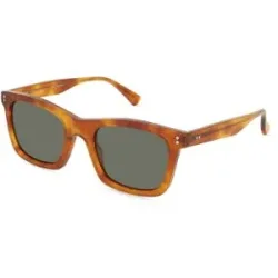 Wenzhou Lanson International Co., Ltd. Fielmann LN 053 SUN CL JOSHUA Herren-Sonnenbrille Vollrand Quadratisch Acetat Extrudiert-Gestell, Havanna