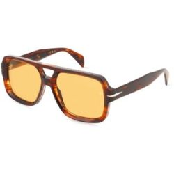 Safilo SpA David Beckham DB 7151/S Herren-Sonnenbrille Vollrand Pilot Acetat-Gestell, Braun