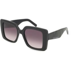 Marchon Germany GmbH Karl Lagerfeld KL6203S Damen-Sonnenbrille Vollrand Eckig Acetat-Gestell, Schwarz