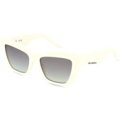 Marchon Germany GmbH Karl Lagerfeld KL6158S Unisex-Sonnenbrille Vollrand Cat Eye Acetat-Gestell, Weiß