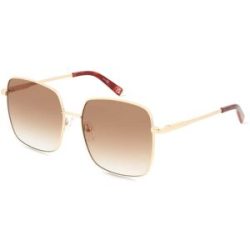 Tree Distribution GmbH Le Specs THE CHERISHED Damen-Sonnenbrille Vollrand Quadratisch Metall-Gestell, Gold