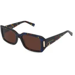 Marchon Germany GmbH Longchamp LO765S N Damen-Sonnenbrille Vollrand Eckig Acetat-Gestell, Blau