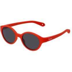 Safilo GmbH Polaroid PLD K007/S Unisex-Sonnenbrille Vollrand Oval Acetat-Gestell, Rot