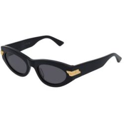 Kering Eyewear Spa Bottega Veneta BV1189S Unisex-Sonnenbrille Vollrand Butterfly Kunststoff-Gestell, Schwarz