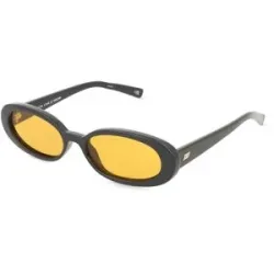 Tree Distribution GmbH Le Specs LSP2552181 Damen-Sonnenbrille Vollrand Oval Kunststoff-Gestell, Schwarz