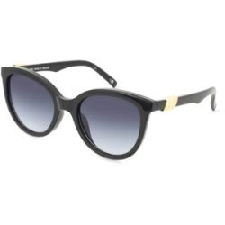 Tree Distribution GmbH Le Specs LSP2552218 Damen-Sonnenbrille Vollrand Rund Kunststoff-Gestell, Schwarz