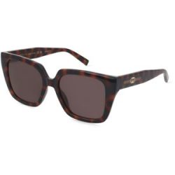 Kering Eyewear Spa Gucci GG2102S Damen-Sonnenbrille Vollrand Butterfly Kunststoff-Gestell, Havanna