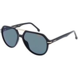 Safilo SpA Carrera 315/S Herren-Sonnenbrille Vollrand Pilot Kunststoff-Gestell, Schwarz