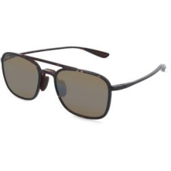 MAUI JIM Germany GmbH Maui Jim H447 Keokea Unisex-Sonnenbrille Vollrand Pilot Kunststoff-Gestell, Havanna