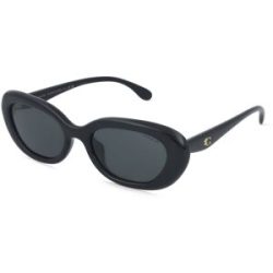 Luxottica Fashion Brillen Vertriebs GmbH Coach HC8448U CDP35 Damen-Sonnenbrille Vollrand Oval Kunststoff-Gestell, Schwarz
