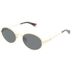 Safilo GmbH Polaroid 207365 Unisex-Sonnenbrille Vollrand Oval Metall-Gestell, Gold