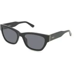 Safilo GmbH Fossil FOS 2163/G/S Damen-Sonnenbrille Vollrand Eckig Acetat-Gestell, Schwarz