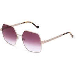 Marchon Germany GmbH Liu Jo LJ152S Unisex-Sonnenbrille Vollrand Geometrisch Metall-Gestell, Gold