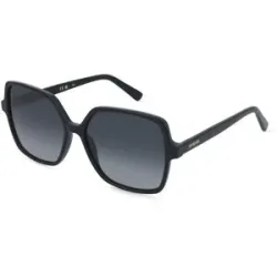Safilo GmbH Love Moschino MOL102/S Damen-Sonnenbrille Vollrand Quadratisch Acetat-Gestell, Schwarz