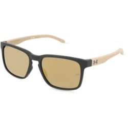 Safilo GmbH Under Armour UA ASSIST 2 Herren-Sonnenbrille Vollrand Eckig Kunststoff-Gestell, Schwarz