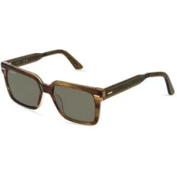 Marchon Germany GmbH Calvin Klein CK22535S Herren-Sonnenbrille Vollrand Quadratisch Kunststoff-Gestell, Braun