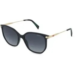 Safilo GmbH Levi?s LV 5094/S Damen-Sonnenbrille Vollrand Quadratisch Acetat-Gestell, Schwarz