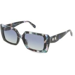 Luxottica Fashion Brillen Vertriebs GmbH Coach HC8409U Damen-Sonnenbrille Vollrand Quadratisch Acetat-Gestell, Blau