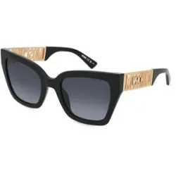 Safilo GmbH Moschino 161/S Damen-Sonnenbrille Vollrand Cat Eye Acetat-Gestell, Schwarz