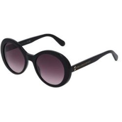 Thélios Industrieartikel zu A-Artikel 24514 Unisex-Sonnenbrille Vollrand Rund Kunststoff-Gestell, Schwarz