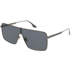 Marchon Germany GmbH Victoria Beckham VB238S Unisex-Sonnenbrille Vollrand Monoscheibe Metall-Gestell, Grau