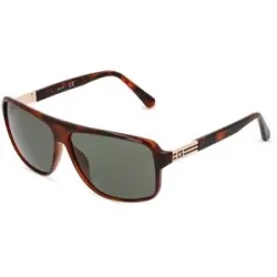 Marcolin Deutschland GmbH Guess GU00038 Herren-Sonnenbrille Vollrand Quadratisch Kunststoff-Gestell, Havanna