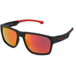 Safilo GmbH Carrera CARDUC 029/S Herren-Sonnenbrille Vollrand Quadratisch Kunststoff-Gestell, Schwarz