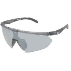Marcolin Deutschland GmbH Adidas SP0015 Unisex-Sonnenbrille Vollrand Quadratisch Acetat Spritzguss-Gestell, Grau