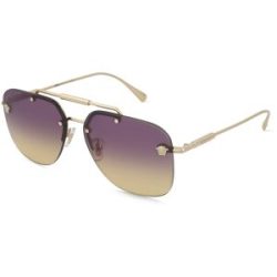Luxottica Fashion Brillen Vertriebs GmbH Versace VE2296 Damen-Sonnenbrille Randlos Quadratisch Metall-Gestell, Gold