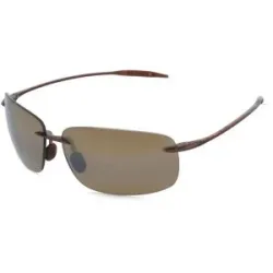Kering Eyewear Spa Maui Jim H422 Breakwall Unisex-Sonnenbrille Randlos Eckig Kunststoff-Gestell, Braun