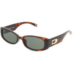 Tree Distribution GmbH Le Specs STARLIGHT Unisex-Sonnenbrille Vollrand Quadratisch Kunststoff-Gestell, Havanna