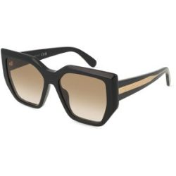 Thélios Stella McCartney SC40075I Damen-Sonnenbrille Vollrand Geometrisch Acetat-Gestell, Schwarz