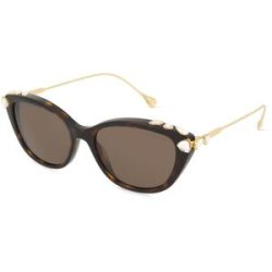 Luxottica Fashion Brillen Vertriebs GmbH Swarovski SK6010 Damen-Sonnenbrille Vollrand Cat Eye Acetat-Gestell, Havanna