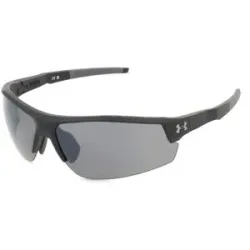 Safilo GmbH Under Armour UA SKILLZ/G Herren-Sonnenbrille Halbrand Eckig Kunststoff-Gestell, Schwarz
