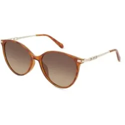 Safilo GmbH Fossil 2137/G/S Damen-Sonnenbrille Vollrand Cat Eye Kunststoff-Gestell, Havanna