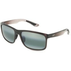 MAUI JIM Germany GmbH Maui Jim MJ0449S Huelo Unisex-Sonnenbrille Vollrand Quadratisch Kunststoff-Gestell, Grau