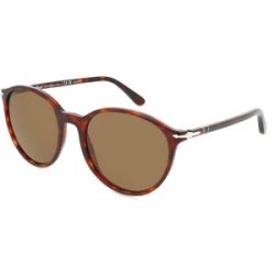 Luxottica Fashion Brillen Vertriebs GmbH Persol 0PO3350S Unisex-Sonnenbrille Vollrand Panto Acetat-Gestell, Havanna