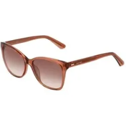 Marchon Germany GmbH Calvin Klein CK 21529 S Damen-Sonnenbrille Vollrand Quadratisch Kunststoff-Gestell, Braun